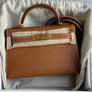 Hermes Kelly Mini Gold